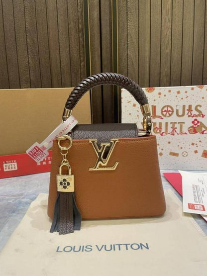 louiis vuitton capucines bb with duty free bill and double box 940