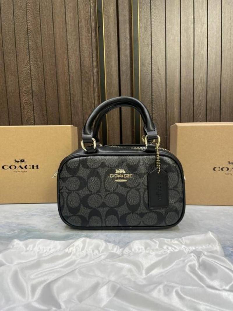 Coac Taupe Logo Mini Satchel with box 617