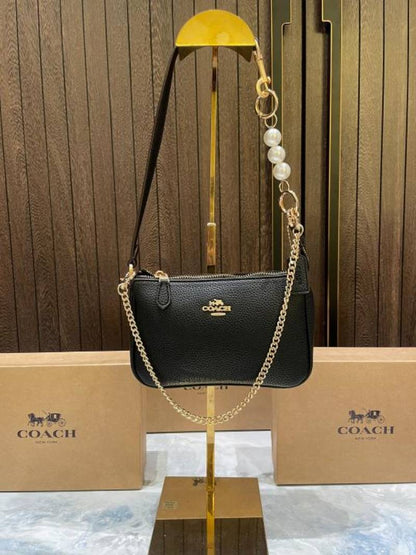 coac Nolita shoulder bag with pearl charm with box etc...983