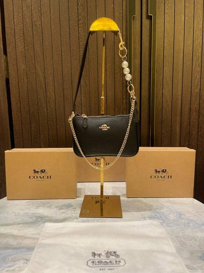 coac Nolita shoulder bag with pearl charm with box etc...983