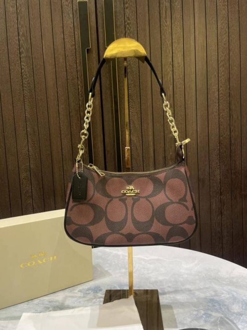 COAC Teri Shoulder Bag In Signature Canvas dual belts with og box 910