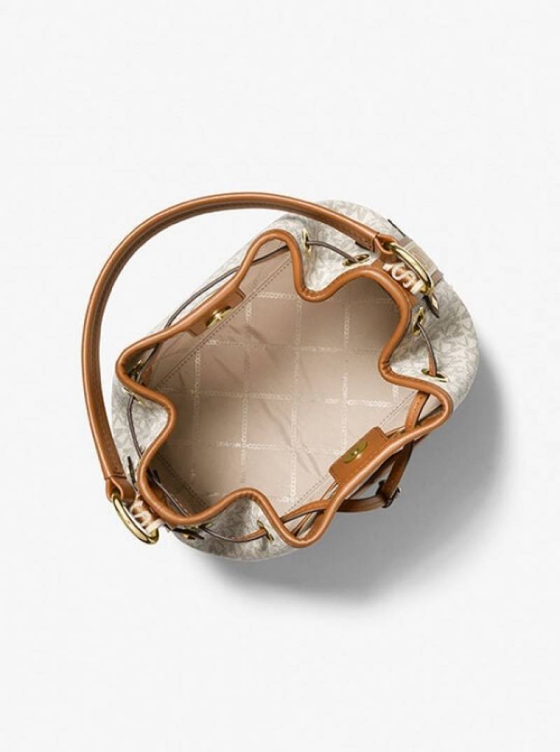 michael kor MAEVE MEDIUM SIGNATURE LOGO BUCKET BAG 97