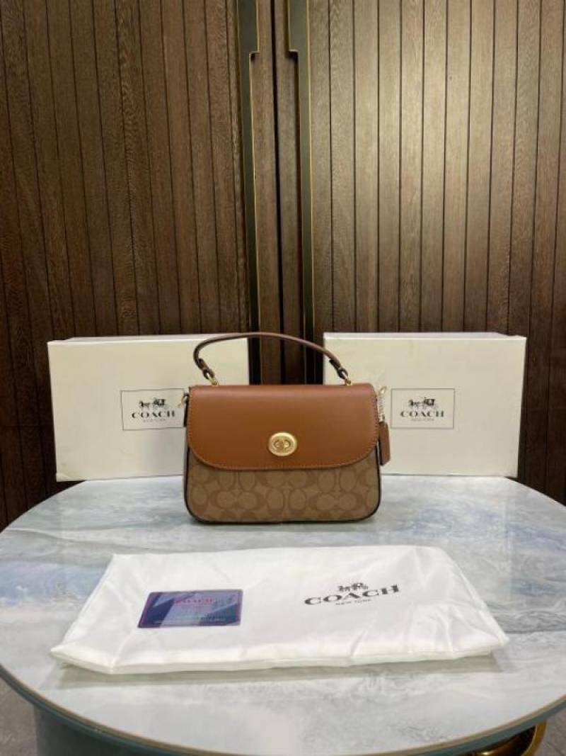 Coac Marlie Top Handle Satchel In Signature Canvas With box 607