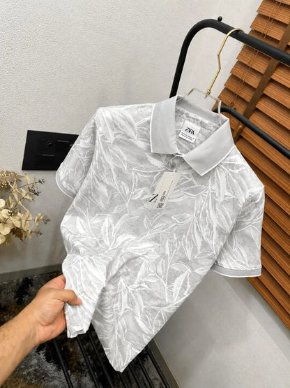 Zar_a Printed Very Premium Imported Polo T-shirt (DN 634)