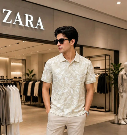 Zar_a Printed Very Premium Imported Polo T-shirt (DN 634)