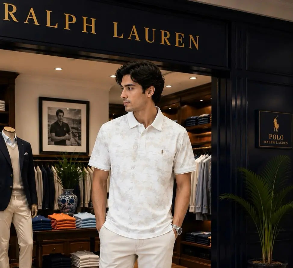 Ralp_h Lauren Printed Very Premium Imported Polo T-shirt (DN 636)