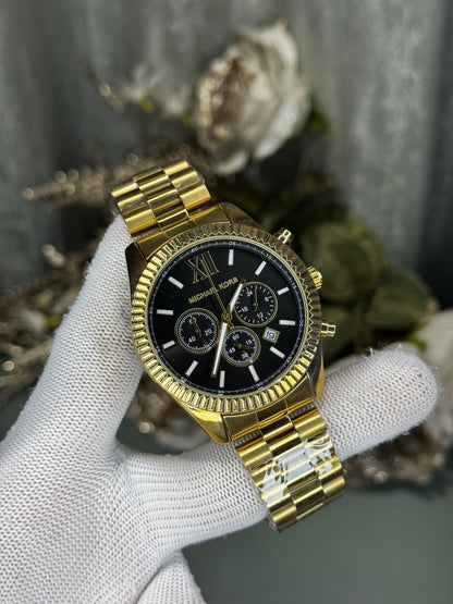 Michael Kor s Lexington Gold Black Premium Chrono