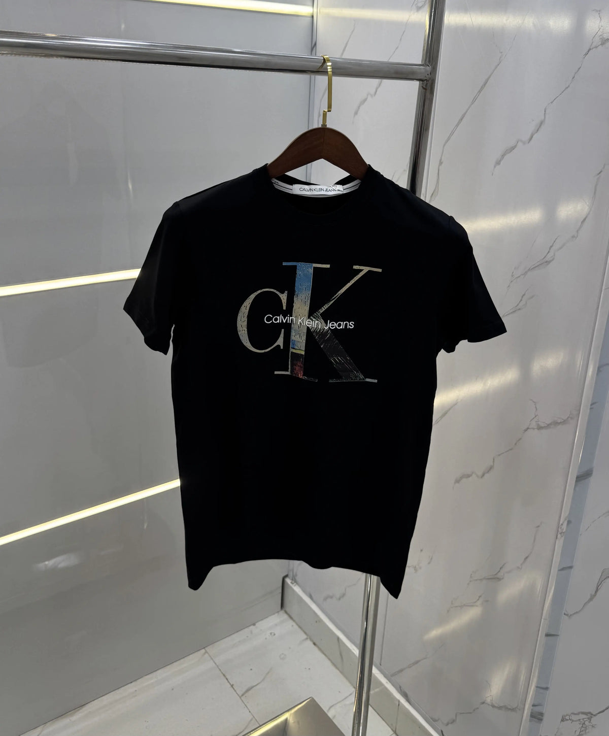 Calvin Klein Black Logo Print Premium T-Shirt