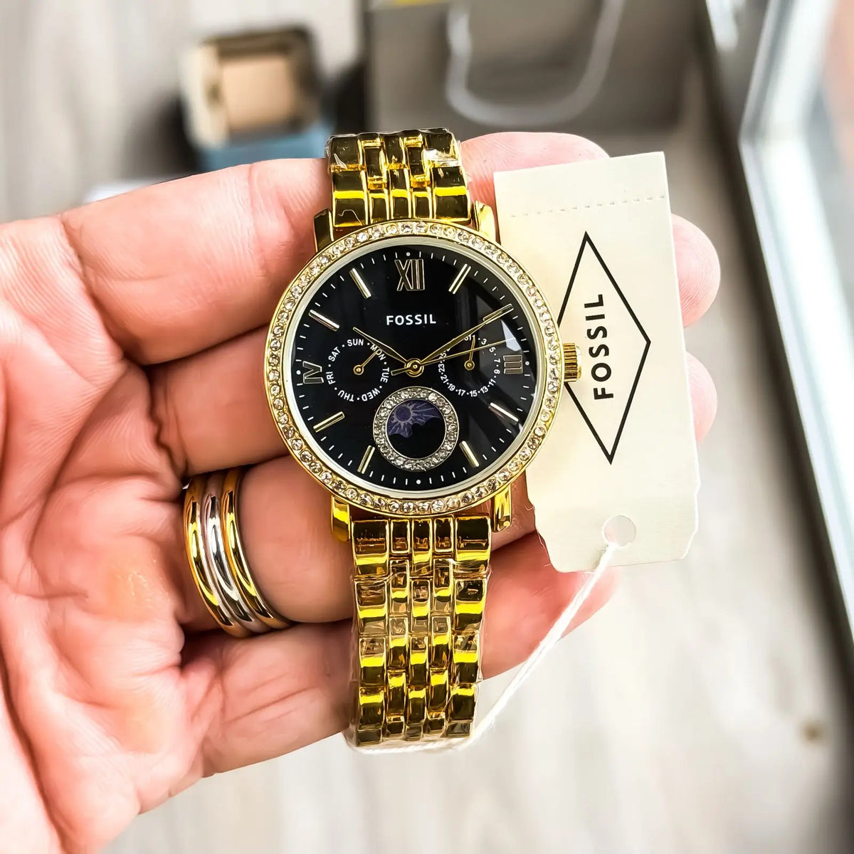 FOSSIL_LADIES_GOLD_BLACK