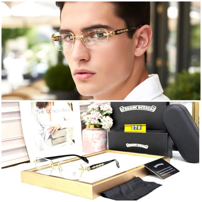 CHROME HEART DESIGNER GOLD BLACK PLANO SHOWROOM MODEL 503
