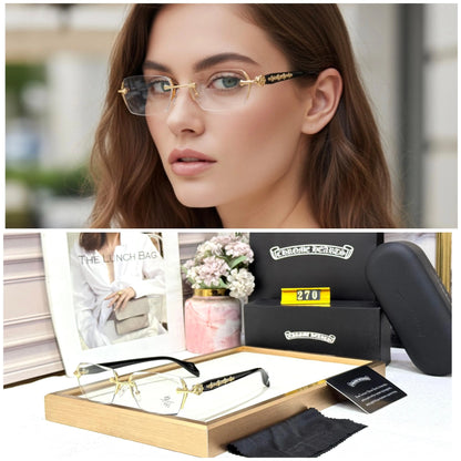 CHROME HEART DESIGNER GOLD BLACK PLANO SHOWROOM MODEL 503