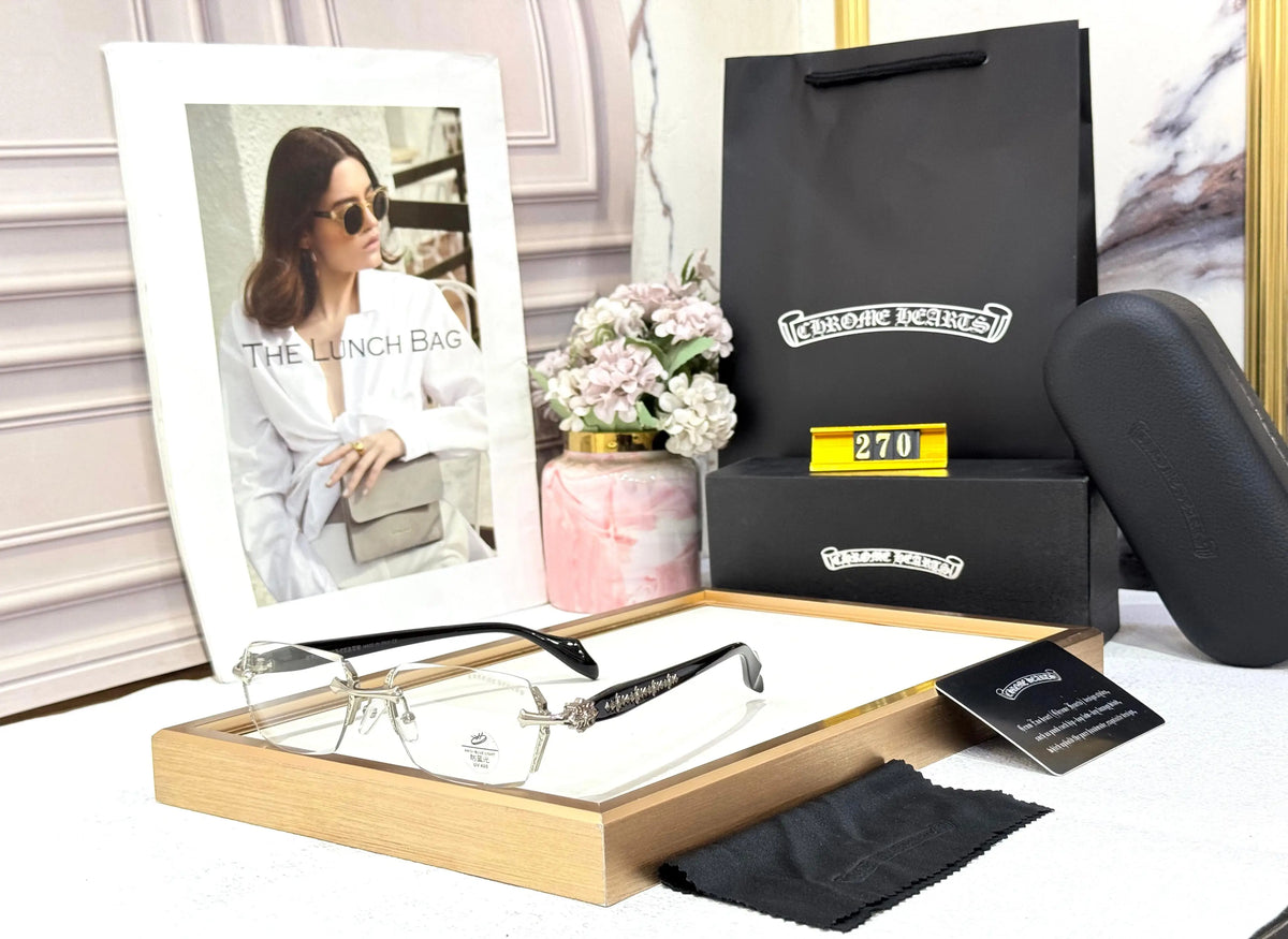 CHROME HEART DESIGNER SILVER BLACK CELEBRITY CHOICE SHOWROOM MODEL 504