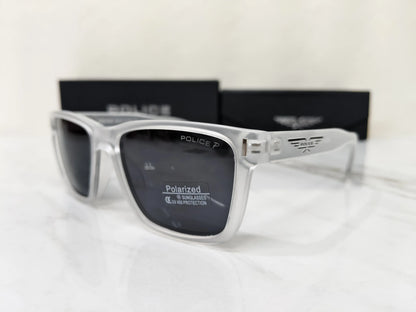 POLICE 1800 TRANSPARENT WHITE BLACK