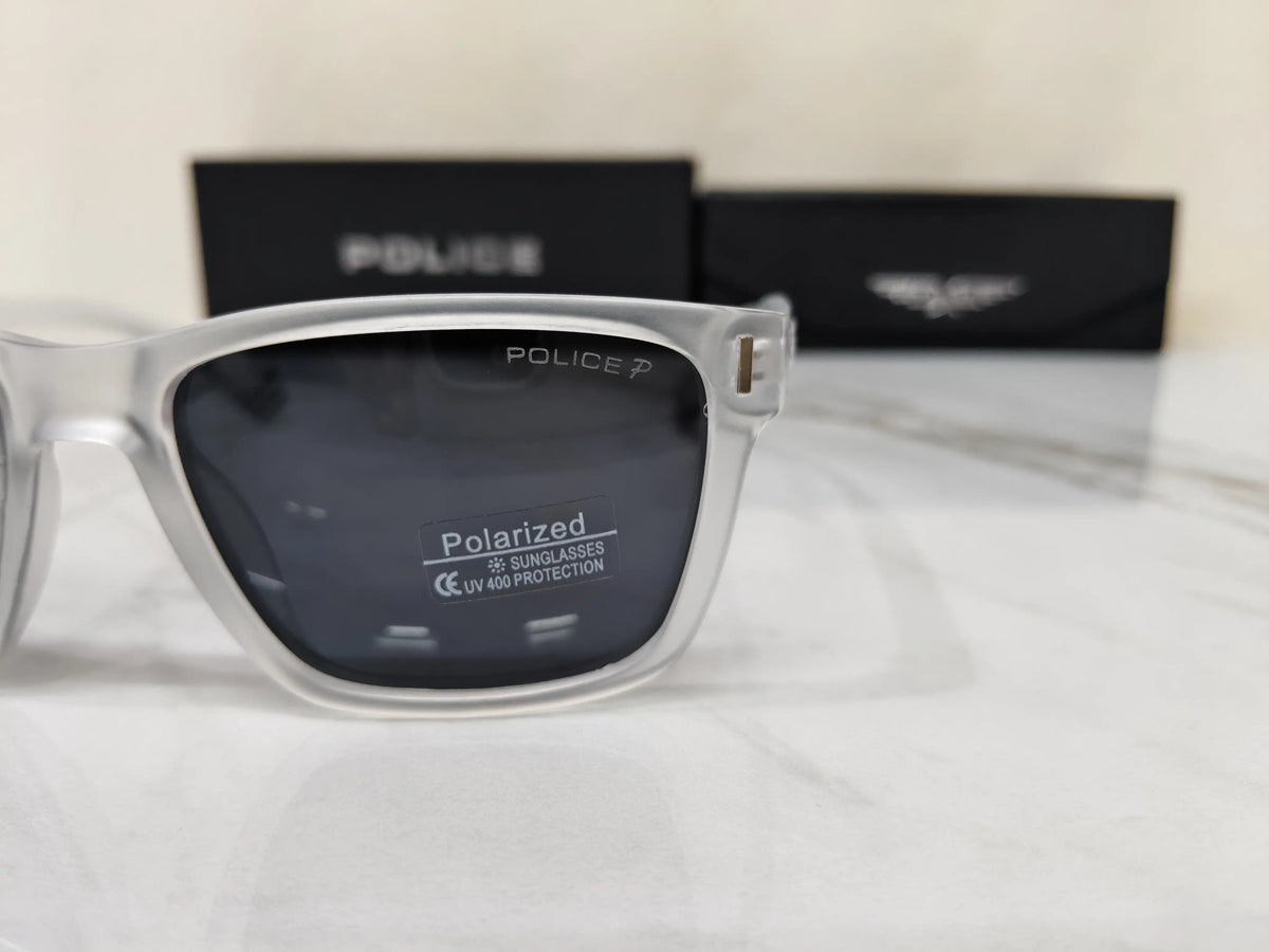 POLICE 1800 TRANSPARENT WHITE BLACK
