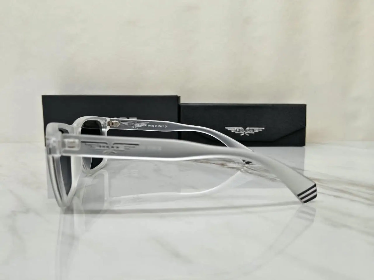 POLICE 1800 TRANSPARENT WHITE BLACK