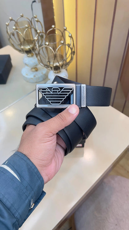AX ARMANI EXCHANGE PREMIUM QUALITY IMP AUTOLOCK REVERSEABLE BELT WITH OG BOX