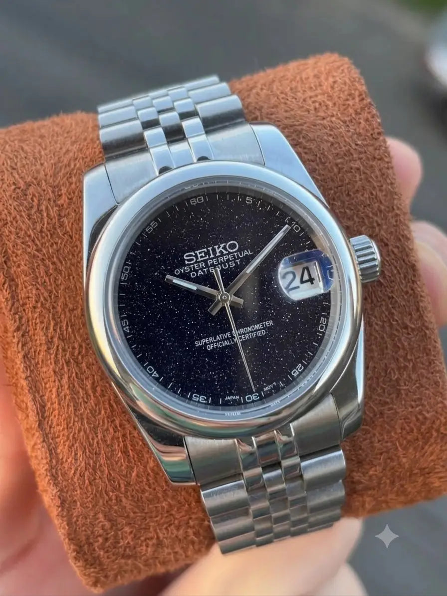 Seiko Mod Galaxy Burst Black