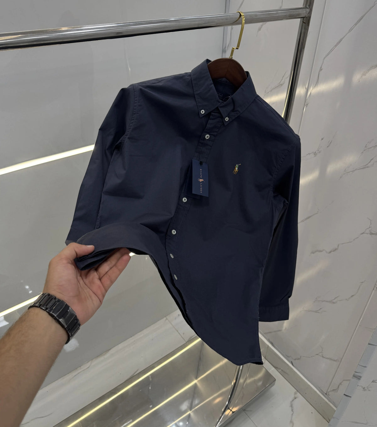Ralph Lauren Dark Grey Premium cotton Shirt