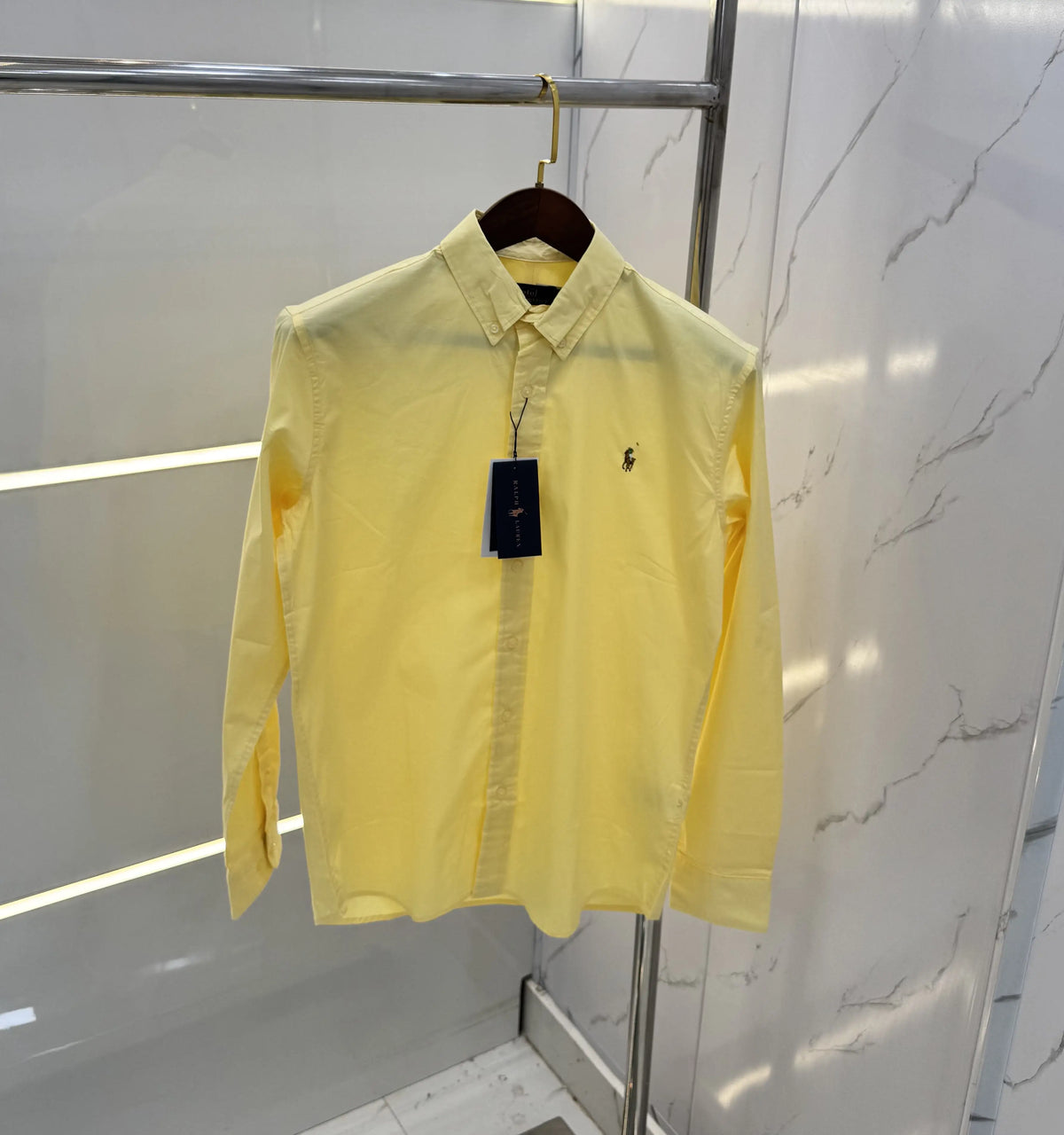 Ralph Lauren Yellow Premium cotton Shirt