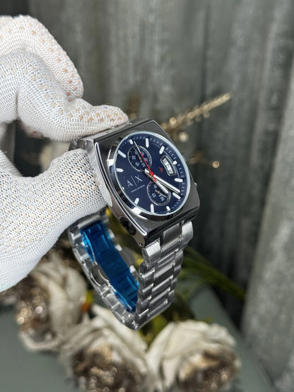 Arman i Exchange Oliver Silver Blue Metal Premium Watch