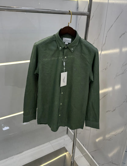 Calvin  Klein Olive Embroidery Logo Work Premium Shirt