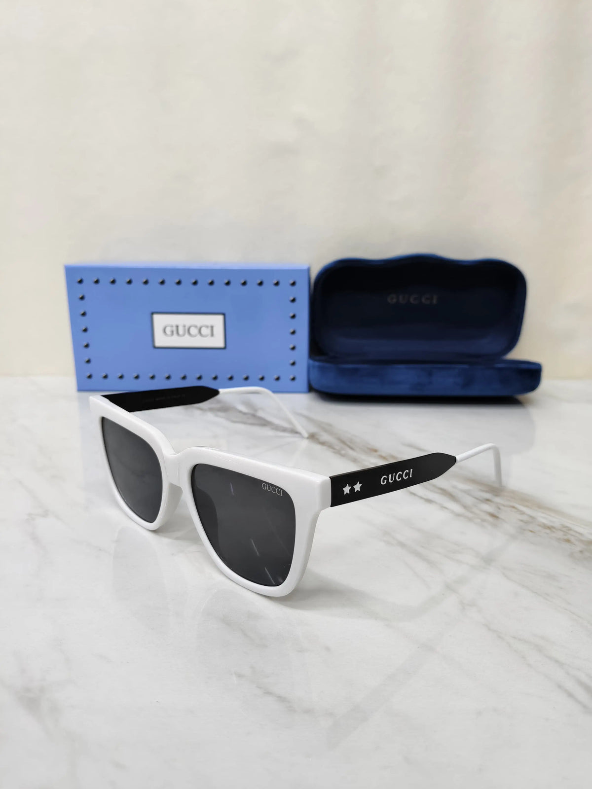 GUCCI 0976 WHITE BLACK FOR HER