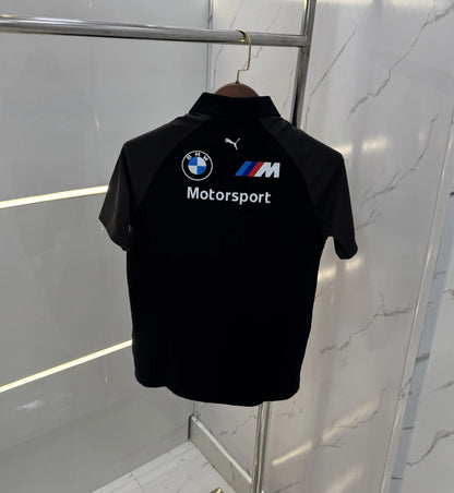 Pum a Black Bmw Edition Premium Polo T-shirt