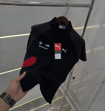 Pum a Black Bmw Edition Premium Polo T-shirt