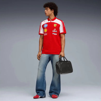 Pum a Red Ferrari Edition Premium Polo T-shirt