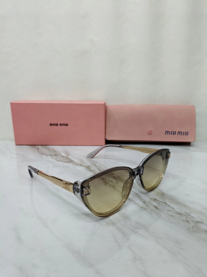 MIU MIU 18538 SMOKEY TRANSPARENT GREY