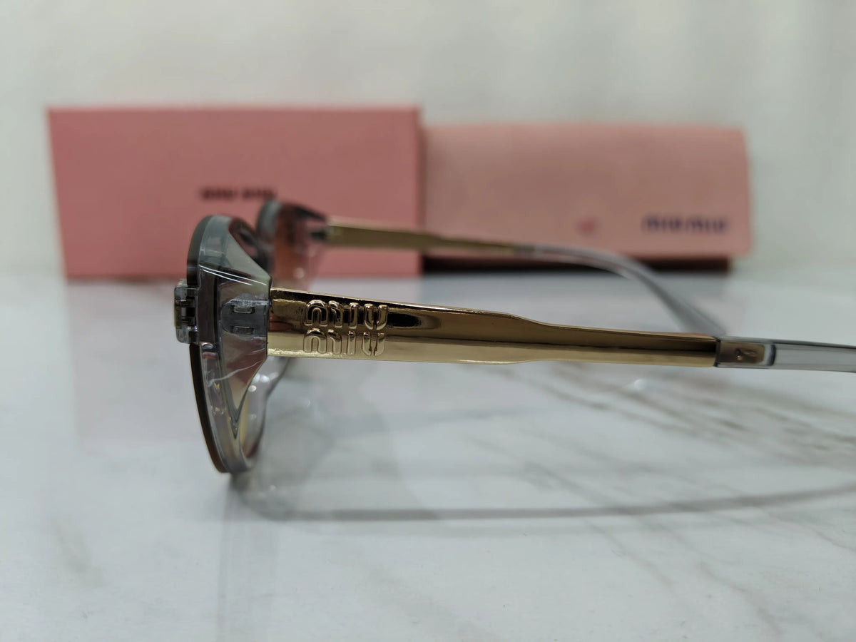 MIU MIU 18538 SMOKEY TRANSPARENT GREY