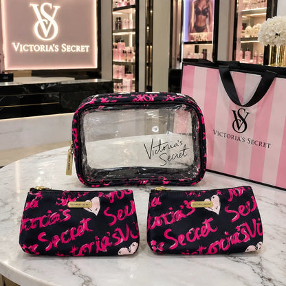 Victorias Secre t Premium Cosmetic Pouch Combo With Carry Bag vs20