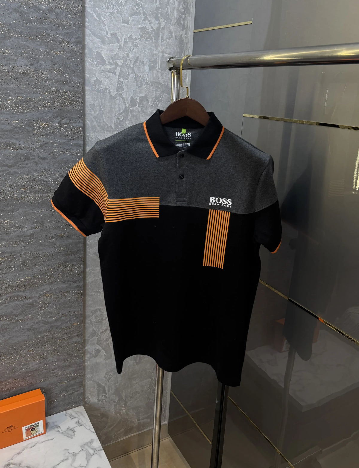 Hugo Bos s Black Logo Work Premium Polo T-shirt