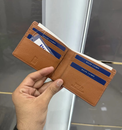 Ralph Laure n Embroided Premium Imported Wallet Tan rl30