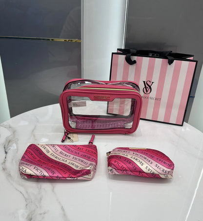 Victorias Secre t Premium Cosmetic Pouch Combo With Carry Bag vs210