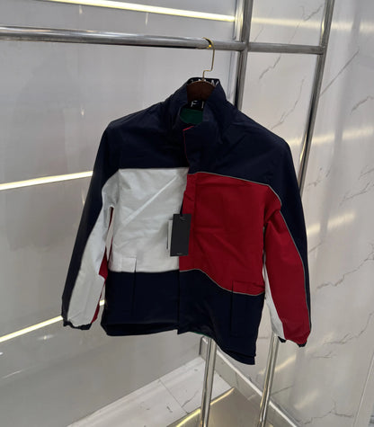 Tomm y Hilfige r Green & Blue Reversible Imported WindBreaker Jacket