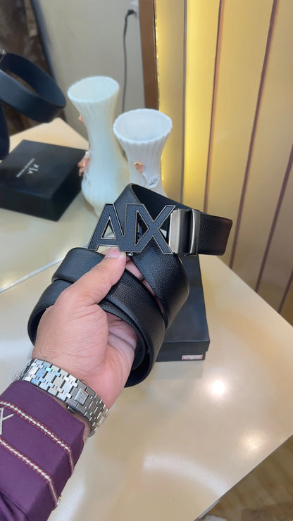AX ARMANI EXCHANGE PREMIUM QUALITY IMP AUTOLOCK BELTS WITH OG BOX