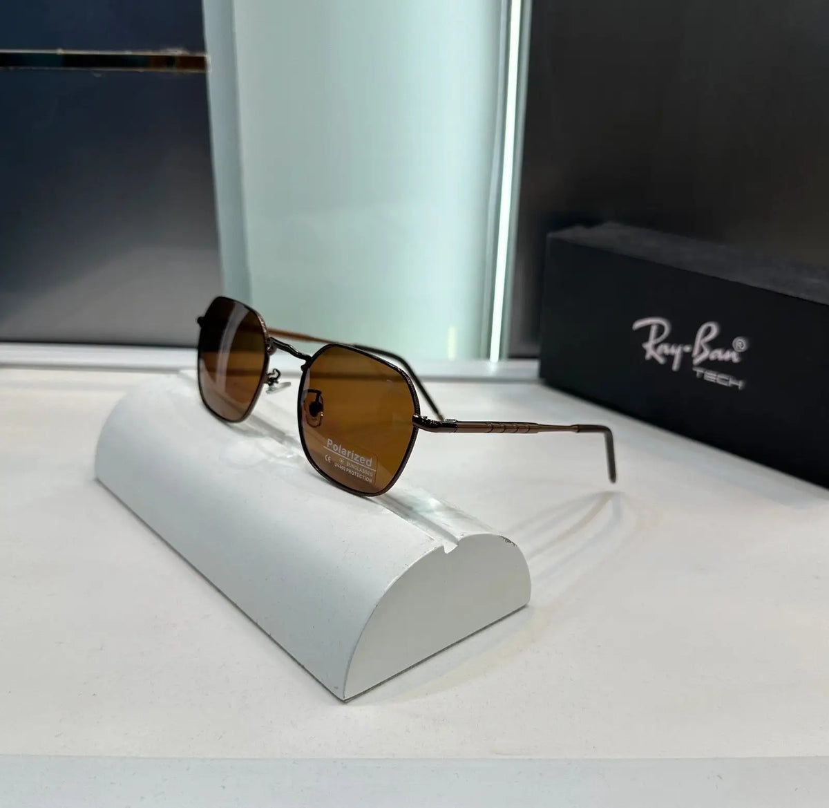 RayBan All Brown Metal Premium Shades 2821
