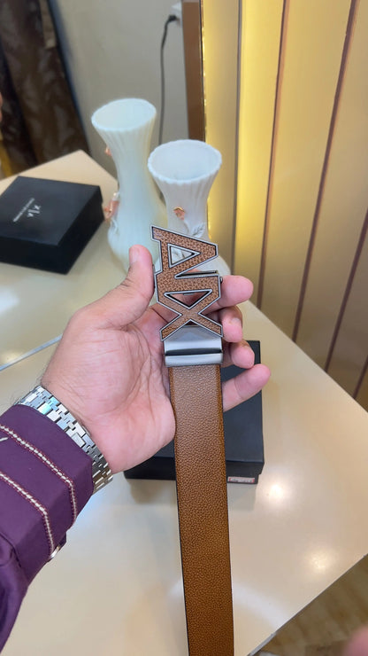 AX ARMANI EXCHANGE PREMIUM QUALITY IMP AUTOLOCK BELT WITH OG BOX