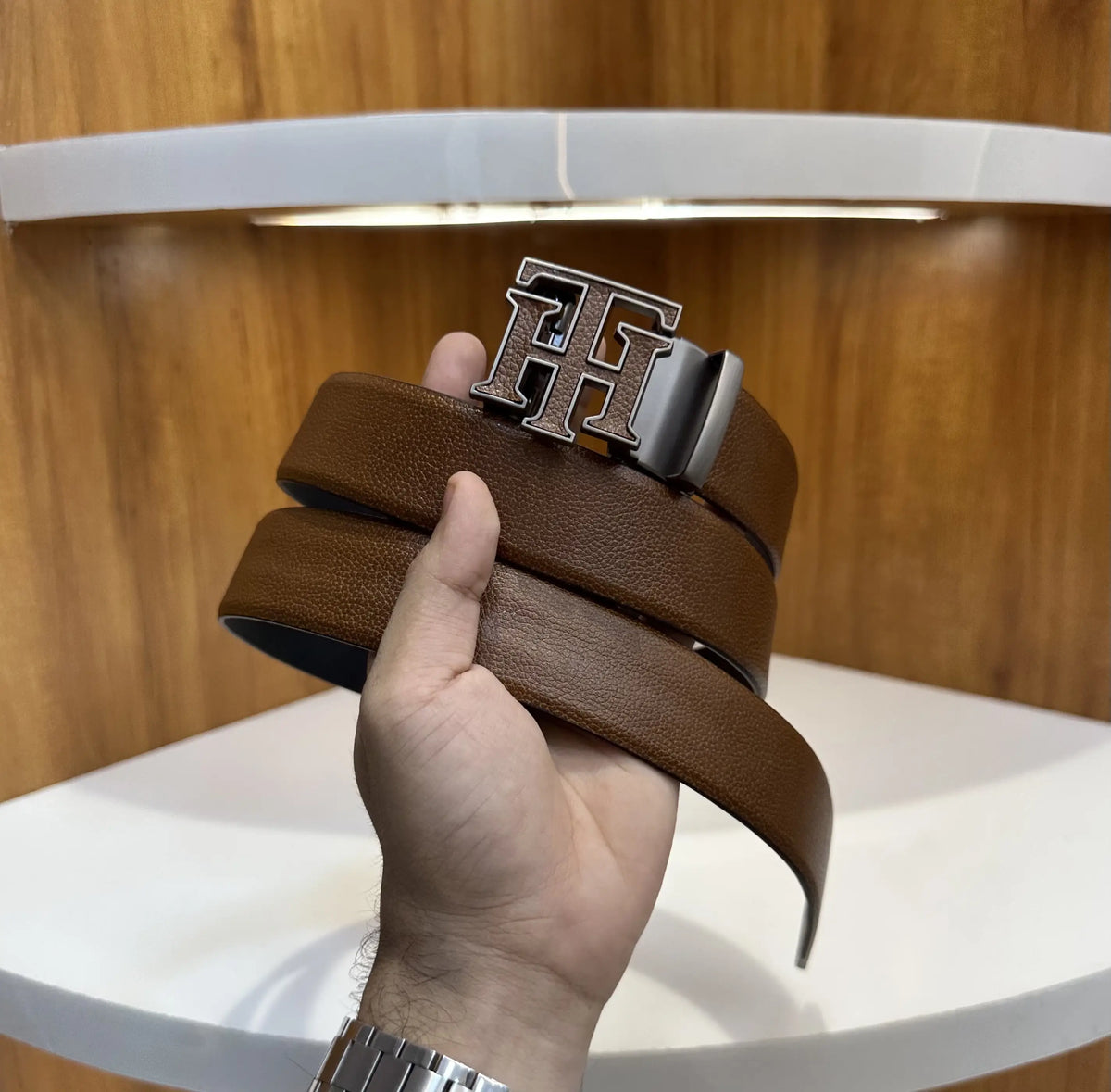 Tommy Hilfige r Premium Imported Belt Brown th1098