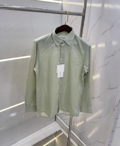 Calvin  Klein Green Embroidery Logo Work Premium Shirt
