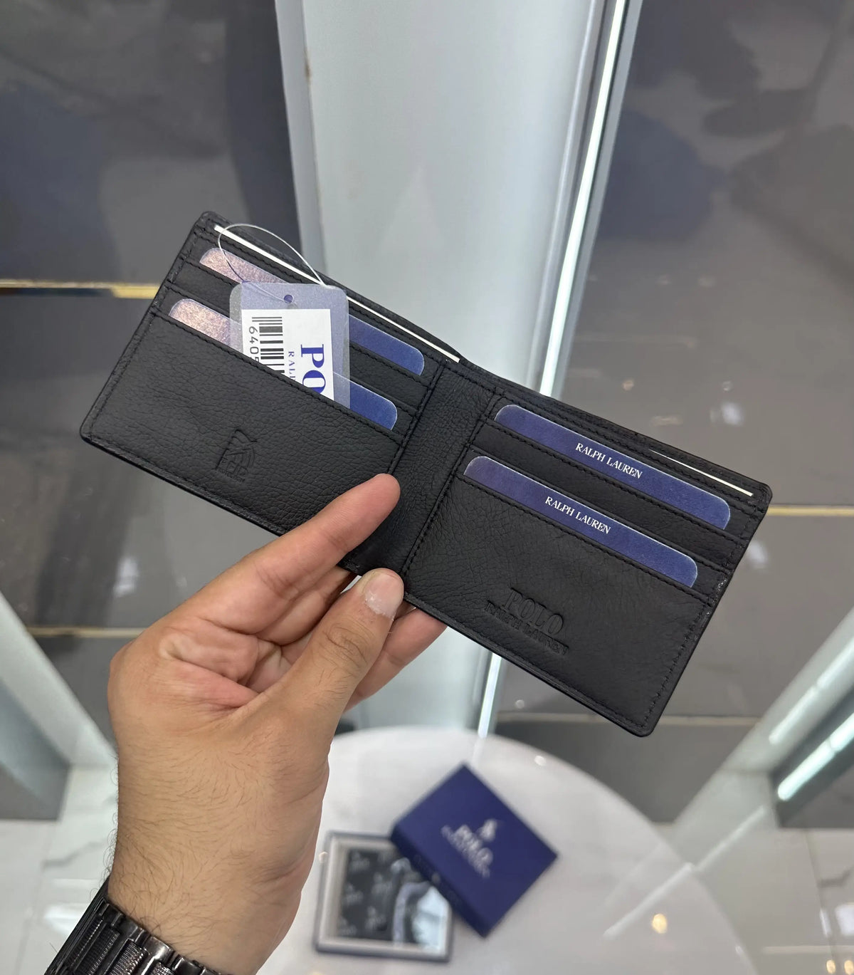 Balmai n Premium Wallet Black With Box b129