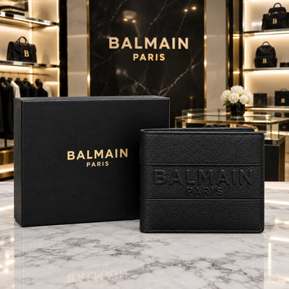 Balmai n Premium Wallet Black With Box b129