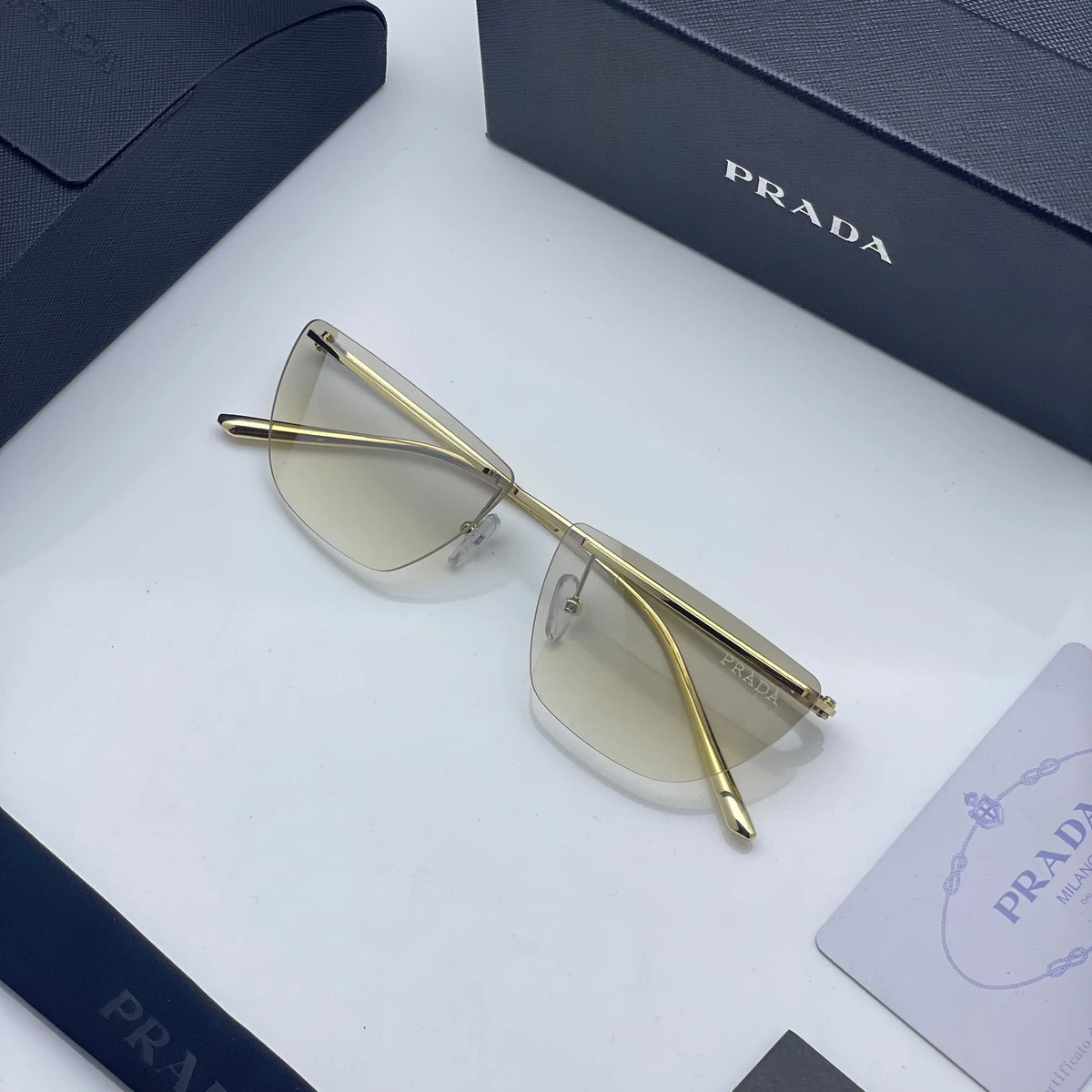 Prada 2236 gold brown shaded