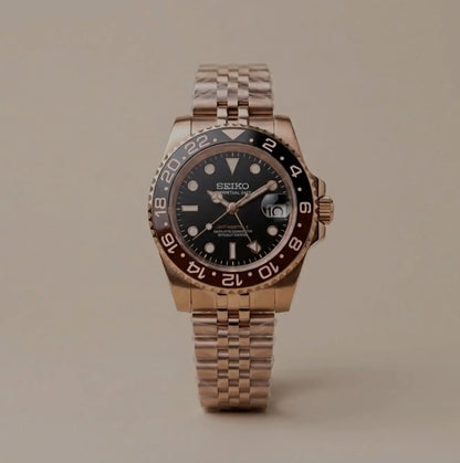 Seiko MOD GMT Root Beer Heavy Shift Movement