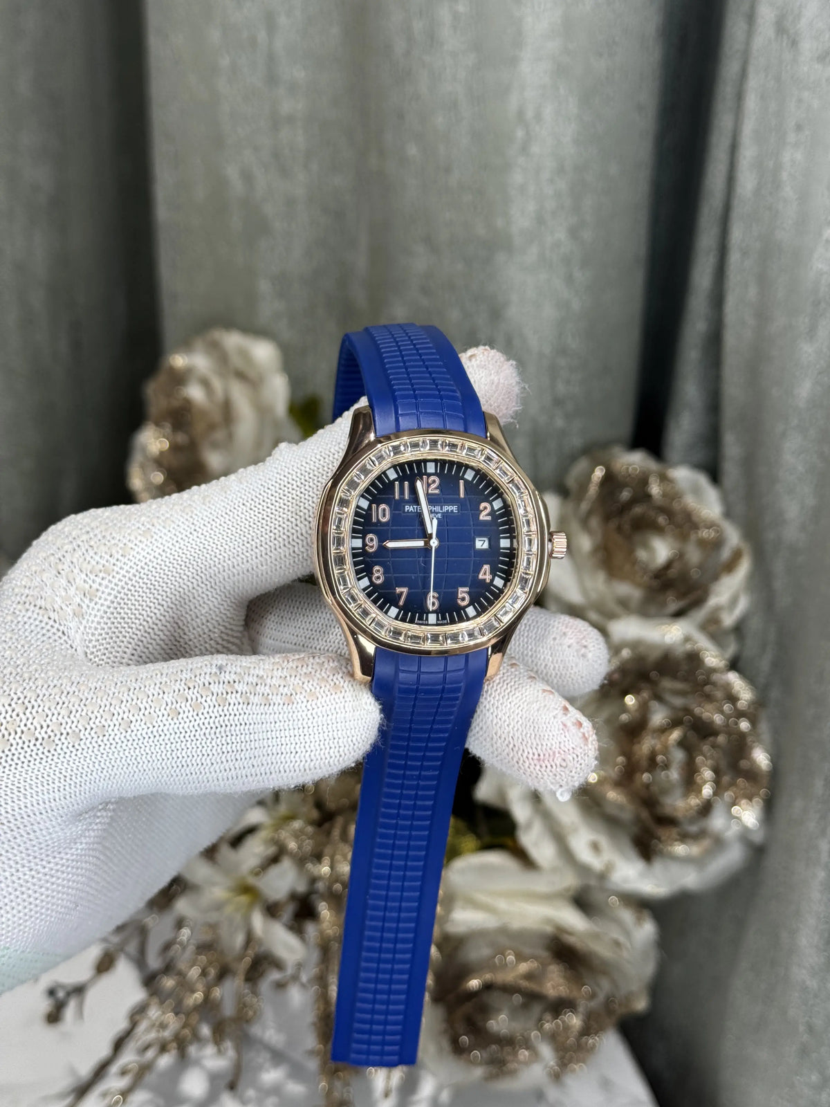 Patek Aquanaut Copper Blue Diamond Premium Watch