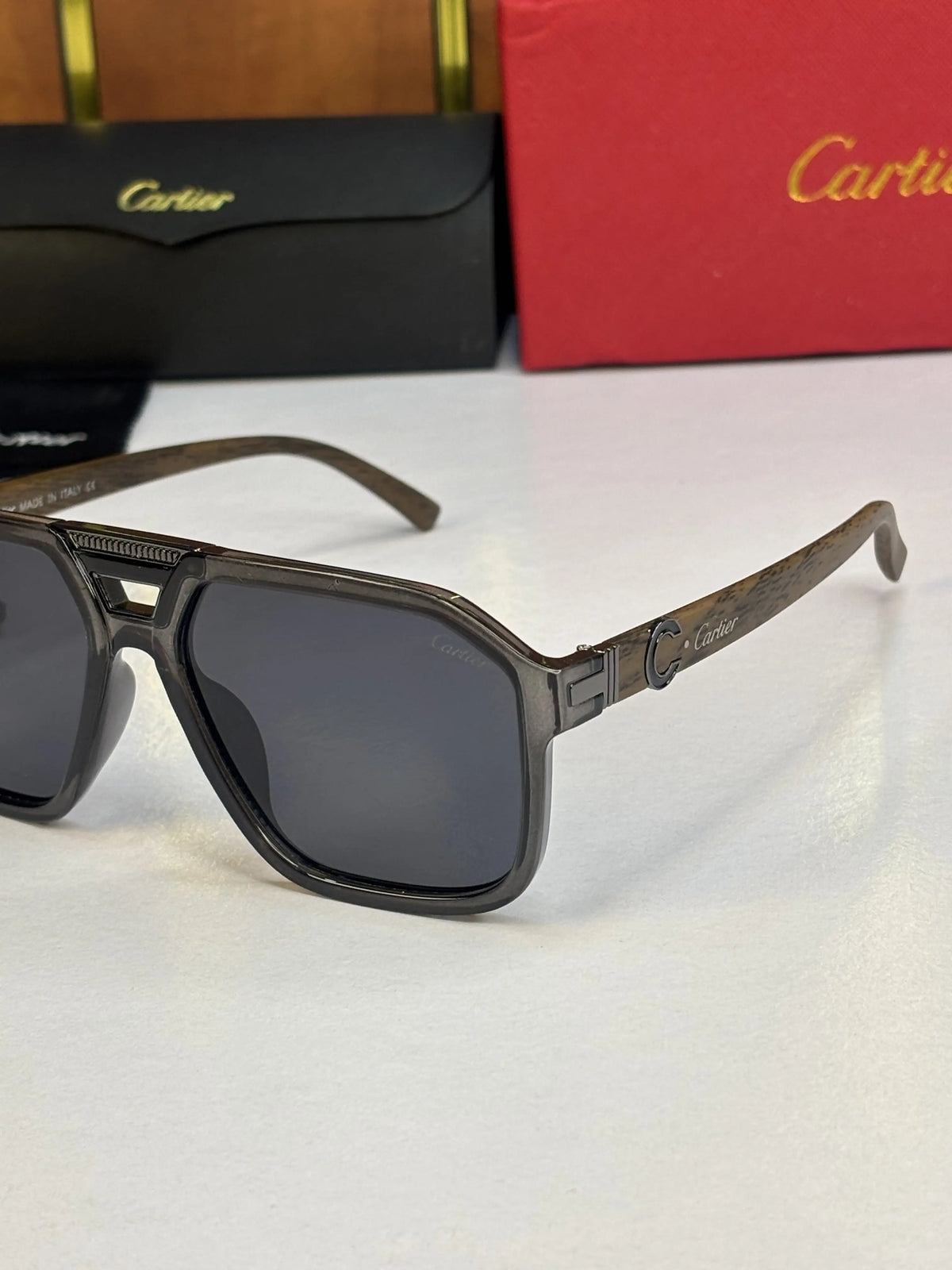 Cartier 4015 Grey Wooden