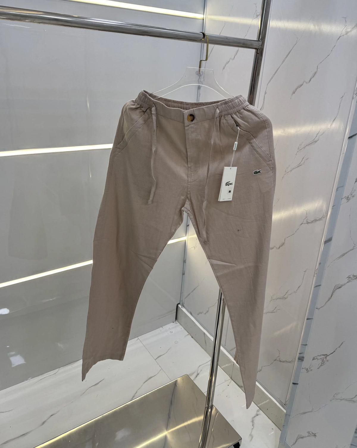 Lacost e Beige Premium Linen Trouser