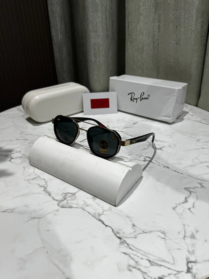 RayBan Gold Black Premium Shades 943