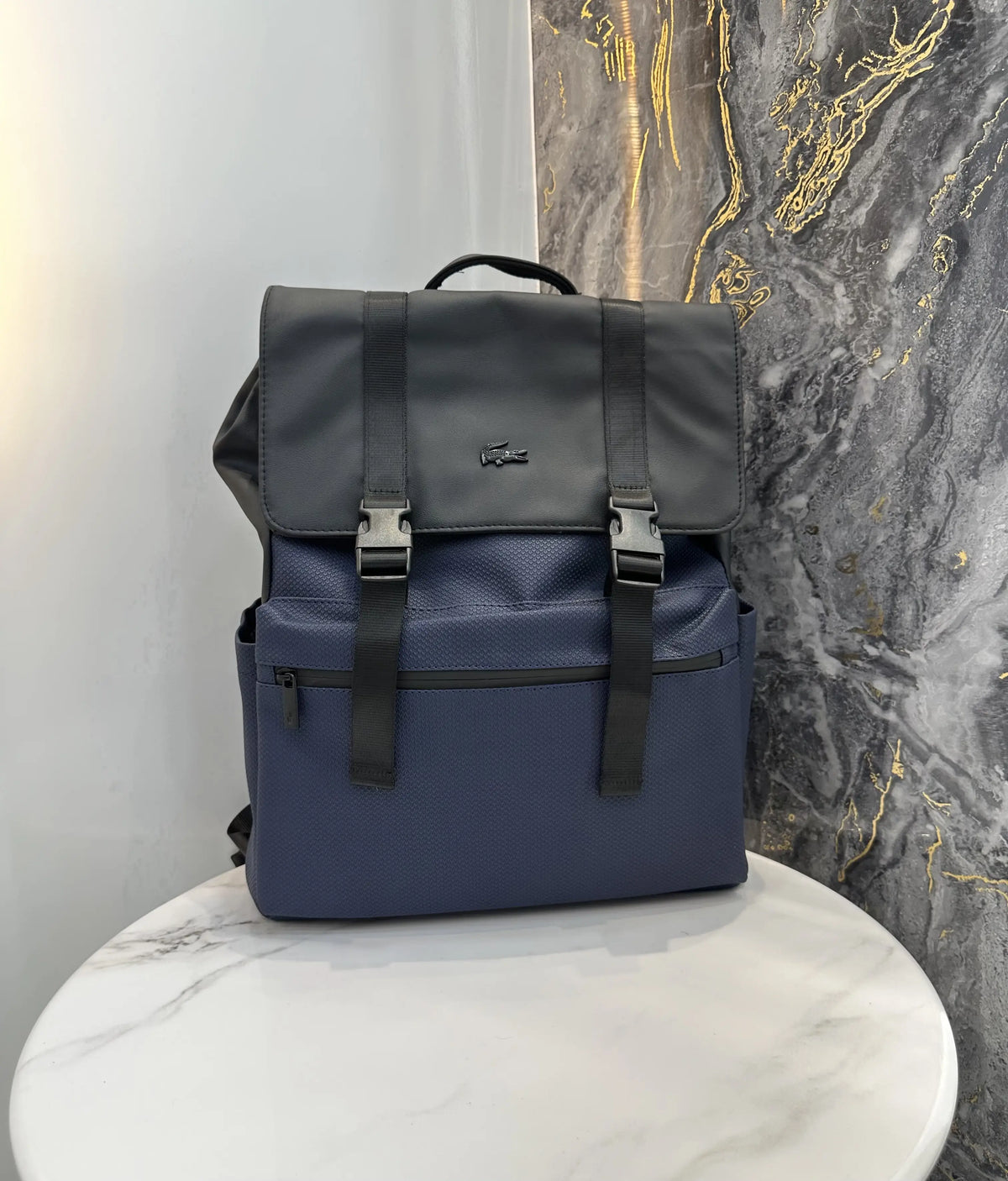 Lacost e Luxury Imported BackPack Blue L70